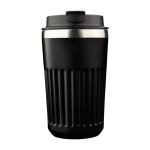 Mug à emporter en acier inoxydable recyclé, double paroi 400 ml couleur noir première vue