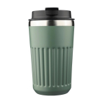 Mug à emporter en acier inoxydable recyclé, double paroi 400 ml couleur vert première vue