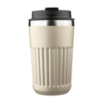 Mug à emporter en acier inoxydable recyclé, double paroi 400 ml couleur beige première vue