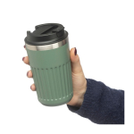Mug à emporter en acier inoxydable recyclé, double paroi 400 ml dixième vue