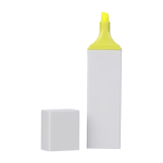 Surligneur en plastique avec corps blanc et détail en couleur première vue