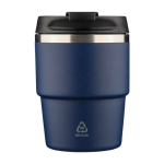 Mug de voyage compact pour le café avec double paroi isolante 175 ml couleur bleu première vue