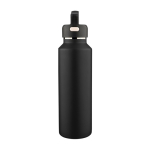 Gourde en inox à double paroi avec bouchon de transport 600 ml couleur noir première vue