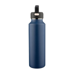 Gourde en inox à double paroi avec bouchon de transport 600 ml couleur bleu première vue