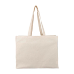 Sac en coton certifié OEKO-TEX avec anses longues 180 g/m² couleur naturel première vue