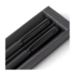 Set d’écriture avec stylo à bille et roller en métal, encre bleue sixième vue