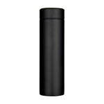 Thermos en acier inoxydable à double paroi avec filtre à thé 450 ml couleur noir deuxième vue frontale