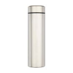 Thermos en acier inoxydable à double paroi avec filtre à thé 450 ml couleur argenté mat deuxième vue frontale