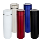 Thermos en acier inoxydable à double paroi avec filtre à thé 450 ml couleur argenté mat deuxième vue en couleurs