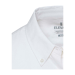 Chemise Oxford femme à manches longues, coupe droite Elevate couleur blanc vue détail 1