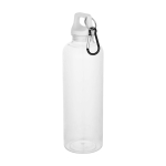 Gourde légère en plastique recyclé avec mousqueton 750 ml couleur blanc deuxième vue