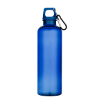 Gourde légère en plastique recyclé avec mousqueton 750 ml couleur bleu roi deuxième vue frontale