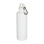 Gourde légère en plastique recyclé avec mousqueton 750 ml couleur blanc