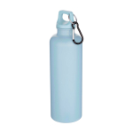 Gourde légère en plastique recyclé avec mousqueton 750 ml couleur bleu ciel