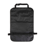 Organisateur de voiture avec poches en filet et fenêtre transparente couleur noir deuxième vue arrière