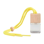 Désodorisant de voiture compact, parfum vanille 8 ml couleur jaune deuxième vue frontale