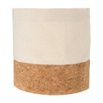 Corbeille à pain en coton, légère, multi-usages et facile à nettoyer couleur naturel deuxième vue frontale