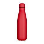 Gourde en acier inoxydable recyclé avec bouchon 750ml couleur rouge deuxième vue frontale