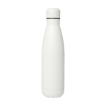 Gourde en acier inoxydable recyclé avec bouchon 750ml couleur blanc deuxième vue frontale