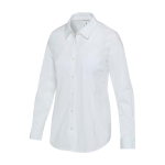 Chemise en popeline pour femme, coupe droite 133 g/m² Elevate couleur blanc