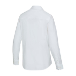 Chemise en popeline pour femme, coupe droite 133 g/m² Elevate couleur blanc troisième vue arrière