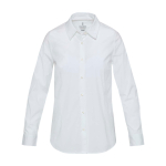Chemise en popeline pour femme, coupe droite 133 g/m² Elevate couleur blanc deuxième vue frontale