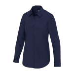 Chemise en popeline pour femme, coupe droite 133 g/m² Elevate couleur bleu marine