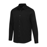 Chemise homme en sergé de coton à manches longues 185 g/m² Elevate couleur noir