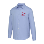 Chemise homme en sergé de coton à manches longues 185 g/m² Elevate couleur bleu ciel vue impression sérigraphique