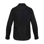 Chemise femme en sergé de coton à manches longues 185 g/m² Elevate couleur noir deuxième vue arrière