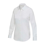 Chemise femme en sergé de coton à manches longues 185 g/m² Elevate couleur blanc