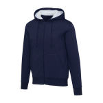 Sweat unisexe, coton recyclé et polyester avec doublure sherpa Elevate couleur bleu marine