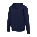 Sweat unisexe, coton recyclé et polyester avec doublure sherpa Elevate couleur bleu marine troisième vue arrière