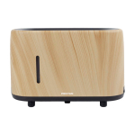Humidificateur silencieux aromathérapie avec lumière Prixton Essence couleur bois deuxième vue frontale