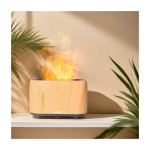 Humidificateur silencieux aromathérapie avec lumière Prixton Essence couleur bois image nature morte 2