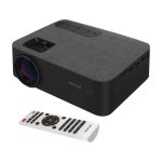 Projecteur portable avec HDMI et télécommande Prixton Lumière couleur noir deuxième vue frontale