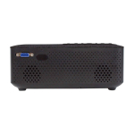 Projecteur portable avec HDMI et télécommande Prixton Lumière couleur noir deuxième vue arrière