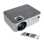 Projecteur portable avec HDMI et télécommande Prixton Lumière couleur blanc vue impression avec logo 2