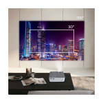 Projecteur portable avec HDMI et télécommande Prixton Lumière couleur blanc image nature morte 2