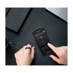 Bague connectée en métal avec suivi de santé Prixton Orbyt couleur noir image nature morte