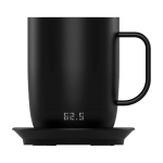 Tasse connectée en plastique contrôle température Prixton Tempo 300 ml couleur noir deuxième vue frontale
