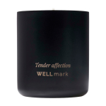Bougie parfumée en cire de soja, 3 parfums différents, 210 g WELLmark couleur noir deuxième vue frontale