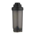 Gourde de sport en plastique avec bille mélangeuse, 700 ml couleur noir deuxième vue frontale