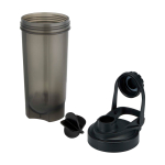 Gourde de sport en plastique avec bille mélangeuse, 700 ml couleur noir deuxième vue
