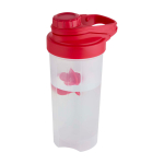 Gourde de sport en plastique avec bille mélangeuse, 700 ml couleur rouge