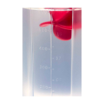 Gourde de sport en plastique avec bille mélangeuse, 700 ml couleur rouge vue détail 1