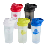 Gourde de sport en plastique avec bille mélangeuse, 700 ml couleur rouge deuxième vue en couleurs