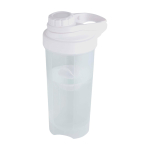 Gourde de sport en plastique avec bille mélangeuse, 700 ml couleur transparent