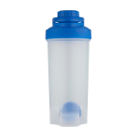 Gourde de sport en plastique avec bille mélangeuse, 700 ml couleur bleu roi deuxième vue frontale