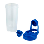 Gourde de sport en plastique avec bille mélangeuse, 700 ml couleur bleu roi deuxième vue
